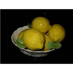 Italian porcelain basket of Lemon mkd. #2375680