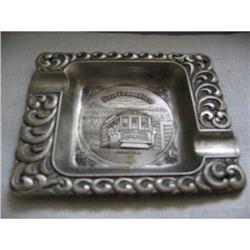 San Fransisco Cable Car Pewter Ashtray! #2375694