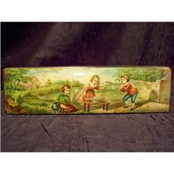 Early Century Antique Wooden Pencil Box #2375723