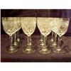 Image 1 : Diamond Cut Crystal Goblets Set of 12 #2375738