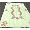 Image 1 : Tablecloth Yellow Cross Stitched Large #2375901