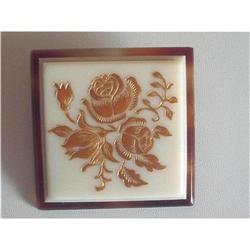 Art Deco (France) Tiered Lucite Brooch  #2376006