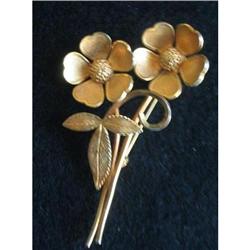 Bond Boyd Gold Filled Flower Brooch Pin #2376021