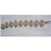 Image 1 : Coro Signed Rhinestone Flower Bracelet #2376060