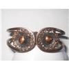 Image 1 : Copper Filigree Hinged Cuff Bangle Bracelet #2376066