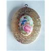 Image 1 : Vintage Photo Locket Inset Fragonard Porcelain #2376124