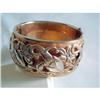 Image 1 : Art Nouveau Repousse Hinged Bangle Bracelet #2376125