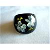 Image 1 : Lucite Ring Pop Art Reverse Carved Size 8 #2376130