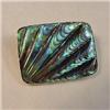 Image 1 : Art Deco Silver and Paua Shell Brooch. #2376619