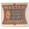Image 1 : VINTAGE MASTER LUBRICANTS GREASE DECAL SIGN / #2376651