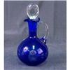 OVERLAY COBALT BLUE GLASS CRUET #2376669