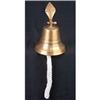 Image 1 : BRASS SHIP BELL W HOOK  ROPE / NEW #2376694