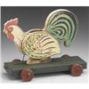 Image 1 : CHICKEN TOY ON WHEELS / REPRODUCTION NEW #2376706