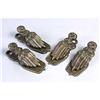 Image 1 : 4 PIECE BRASS PAPER CLIP DESK SET / FANCY / NEW#2376750