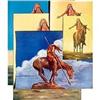 Image 1 : 5 OLD VINTAGE APPEAL TO THE GODS INDIAN PRINTS #2376999