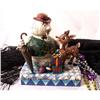 Image 1 : JIM SHORE SAM SNOWMAN AND RUDOLPH STATUE * #2377048