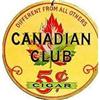 Image 1 : VINTAGE CANADIAN CLUB SODA SIGN / CANADA LEAF #2377145