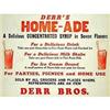 Image 1 : VINTAGE DERR BROS HOME-ADE SYRUP DRINK SIGN #2377150