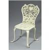 Image 1 : CAST IRON HEART DOLL HOUSE METAL CHAIR #2377162