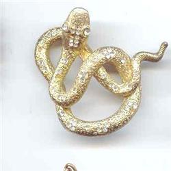 SALE Snake Pin with Rhinestones. #2377308