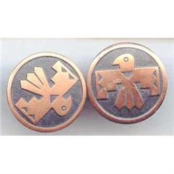 SALE Copper Totem Pole Eagle Cuff Links #2377310