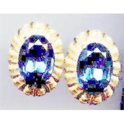 SALE Brilliant Blue Stone Earring  Screw Backs #2377315