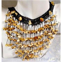 Sexy Artisan Crocheted BALTIC AMBER necklace #2377442