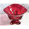 Image 1 : Viking Glass Ruby Three Foil Flared Bowl #1209 #2377452