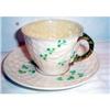 Image 1 : Belleek Shamrock Cup and Saucer #2377517
