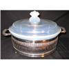 Image 1 : Fry Ovenware Covered Round Casserole and Metal #2377528