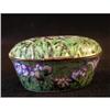 Image 1 : Enamel and Bronze Iris Trinket Box #2377559