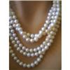 Image 1 : GENUINE PEARL NECKLACE, MULTI STRAND #2377584