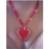 Image 1 : LUCITE HEART NECKLACE  #2377590
