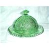 Image 1 : IMPERIAL NU-CUT STAR GREEN PRESSED DOMED BUTTER#2377652