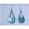 Image 1 : Large Sterling Silver & Tuquoise Earrings #2378095