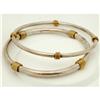 2 Sterling Silver Taxco Mexico Bangle Bracelets#2378144