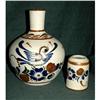 Lovely Old Mexican Pottery Water Vessel & Cup  #2378150