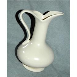 White Pottery Pitcher Ewer unsigned  #2378170