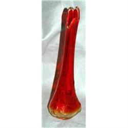 Vintage Amberina  Glass Bud Vase   #2378183