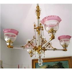 Osler 4 lights Chandelier Originally gas #2392523