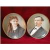 Image 1 : Portrait MINIATURES Prosdocimi COUPLE 1860s - #2392885