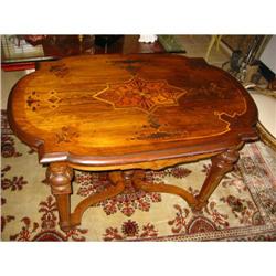 Antique French Marquetry Library Table! #2393022