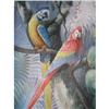 Image 1 : Original Oil Painting Blue Gold Scarlet Macaw  #2393037