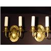 Image 1 : Pair two light  bronze sconces. #2393085