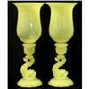 Image 1 : Dolphin Form Sandwich Glass Candle Sticks #2393217