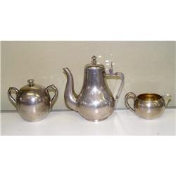 Khlebnikov Russian Silver Tea Pot Sugar Creamer#2393263