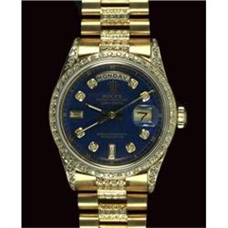 Men's Rolex Blue Day Date Super President Watch#2393326