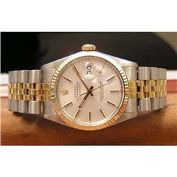 Rolex 18kt Gold SS Datejust Men's Watch 18K #2393330