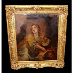 17c German School Mary Magdalene Oil Painting #2393351