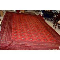 Hand woven Bukhara rug 11ft 3in x 16ft 6in #2393360